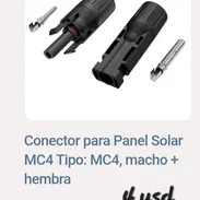 Conector para panel solar MC4 macho + hembra - Img 50930794