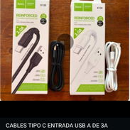 CABLES TIPO C ENTRADA USB A 3A CARGA RÁPIDA Y TRANSFIERE DATOS MIDE 1 METRO (MARCA HOCO) - Img 55071035