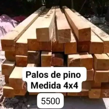 Palos 4x4 , palos , palos 6x2 de 390 a 4metros , tablas de 370 a 380x 14y 15 de ancho - 2/3
