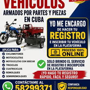Servicio para el registro de vehículos armados por partes y piezas en Cuba - Img 57016018