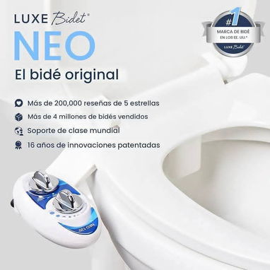 🚿 ¡Mejora la higiene y el confort de tu baño con el Luxe Bidet Neo 120 – Serie Elite! ✨  ✅ Bidé mecánico 100% no eléctr - 2/4