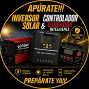 Inversor 6000/4000 watts/ Controlador Solar 100A (12V-48V)/ Cargador 20A/30A Inteligente LifePO4/Plomo/AGM/GEL - Img 55047645