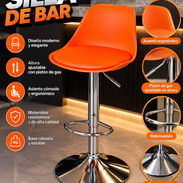 🪑 SILLA DE BAR MODERNA – ALTURA AJUSTABLE ✅ Asiento ergonómico con respaldo curvo. ✅ 90 usd - Img 58055016