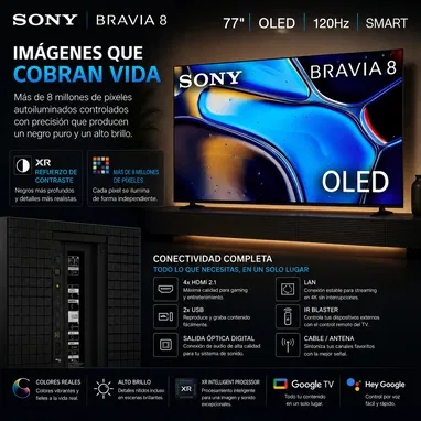 SONY BRAVIA 8 OLED 77” Smart TV google - Img 122410007