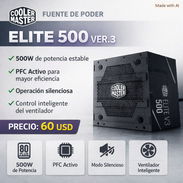 FUENTE COOLER MASTER 500 VER.3 – 500W - Img 56494871