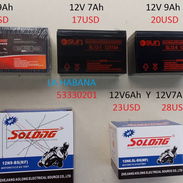 BATERÍA 12V 9Ah NUEEVASSS PARA MOTO Y BACKUP 53330201 ..LA HABANA - Img 55242410