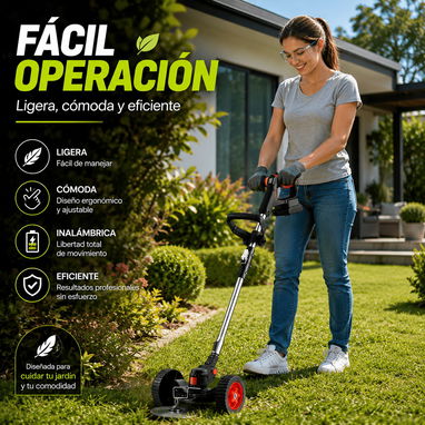 Máquina desbrozadora multifuncional/2 baterías recargables. - 3/4