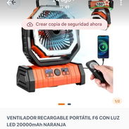 Ventilador Recargable portátil F6 - Img 56706044