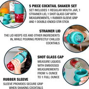 Coctelera Masontops Mason Jar con accesorios - Img 58492191