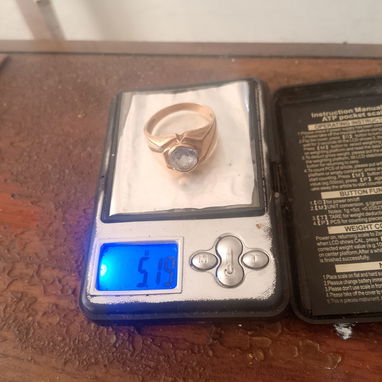 Vendo sortija 10K criolla nueva , es criolla pero antigua toca 10K bien firme , tiene una piedra pequeña , nueva - 2/2