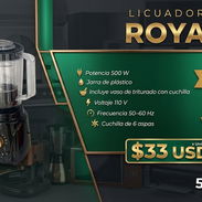 LICUADORA ROYAL DE 1.5L CON VASO MOLINO INCLUIDO! 🔥 ¡Equipa tu cocina con la calidad y la potencia que te mereces! Olv - Img 55973830