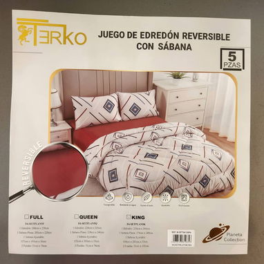 Juego de edredon reversible talla King - Img 120605038