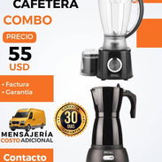 CAFETERA + LICUADORA NEGRA - Img 54945637