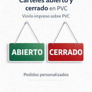 Carteles ABIERTO / CERRADO - Img 58005241