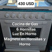 Cocina de Gas Con Horno 6 Hornillas. Domicilio Gratis en La Hanana - Img 56042014