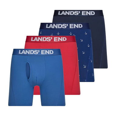 CALZONCILLOS LAND END PAQUETE 4 BOXER ORIGINALES - 6/10