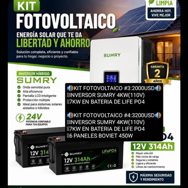 Combos de energía solar - 5/8