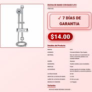 Ducha Teléfono Con Soporte SPC 60cm Manguera Flexible Ducha Teléfono Con Soporte SPC Manguera Inox Conexión 1/2 VPT-0244 - Img 58063131