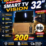 Smart tv Vision de 32"con cajita interna y soporte a la pared incluido - Img 56533422
