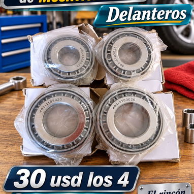 Cruzetas de Moskovich 2140, juego de rodamiento delantero, reten de punta de eje y  bombeta con filtro de Hyundai - 2/4