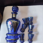 Vendo juego de licorera de cristal y baño de plata - Img 56279422