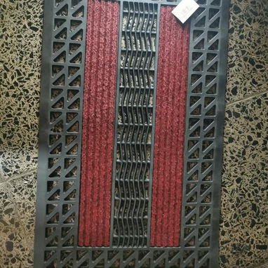 💜Alfombra de entrada Engomada completamente Medida: Ovalada: 44cm x 73cm Rectangular: 72.5cm x  44cm Semicirculo: 78cm - 3/6