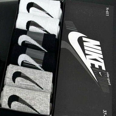 Medias Originales Nike blancas, negras y gris gordas originales duraderas unisex sirven tanto para hombre como para muje - Img 115610770