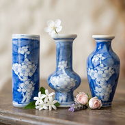 Juego de 3 Mini Búcaros: Cerámica Chinoiserie - Tel: 5358 0956 - Vedado - Img 58003232