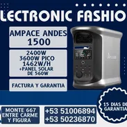 ✅AMPACE ANDES 1500 1462 WH 2400W PICO 3600W 750 USD  ✅BATERÍA EXTRA AMPACE 1500W 500USD TELEVISORES REFRIGERADORES ROYAL - Img 54752670