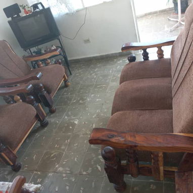 Juego de muebles de sala estilo " Don Pancho" - Img 124917885