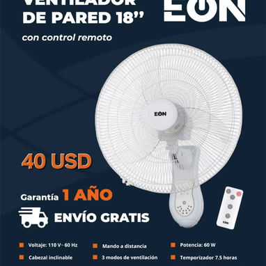 Ventilador, pared, pedestal, de mesa y recargables - 6/10