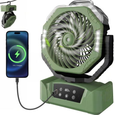 Ventilador recargable 20000 mah con humificador de aire frio - 2/3