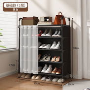 Zapatera de 5 niveles con cortina — 20 USD - Img 56754274