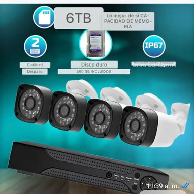 Kit de 4 cámaras dvr 4 canales - Img 104288742