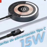 CARGADOR INALÁMBRICO MAGNÉTICO CON ENTRADA USB TIPO C. - Img 49866091