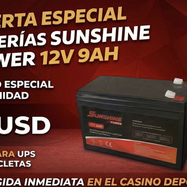 PRIMERA MANO VENTAS MAYORISTAS!! Baterías de Alta Calidad 12V9Ah para Motos de gasolina 📜 Factura y garantía incluidas - Img 118493772