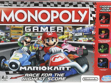 Monopoly Hasbro Gaming para fanaticos de Mario - Monopoly Gamer Mario Kart con Mario,Peach,Luigi y Toad, Nuevo en Caja - Img 32800237