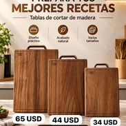 Tablas de madera para picar varios tamaños - Img 58236441