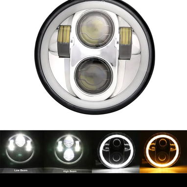 Pantalla 5.75 pulgadas para moto GN125 y muchas más LED calidad q trae luz diurna e intermitente o luz diurna amarilla. - Img 80358352