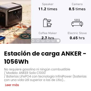 Estación de carga ANKER - 1056Wh. / Modelo: ANKER Solix C1000 - Img 114848269