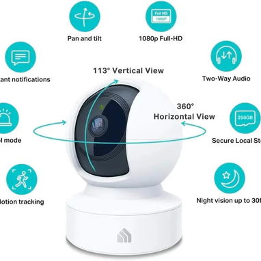 Kasa – Cámara de seguridad inteligente para interiores – 1080p - Img 123202271