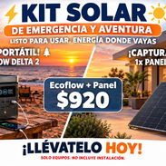 ✅ KIT SOLAR: ECOFLOW DELTA 2 + PANEL SOLAR - Img 57469167