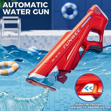 Juguete Pistola de Agua Eléctrica para Niños y Adultos – Roja 55 usd - 5/6