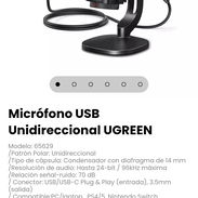 Micrófono USB Unidireccional UGREEN Modelo: 65629 - Img 57372844