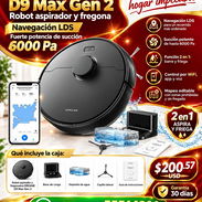 DREAME D9 Max Gen 2 Robot aspirador y fregona, navegación LDS, fuerte potencia de succión de 6000 Pa, Nuevo en su caja - Img 57672456