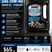 Aceite para Motor Diésel Kirkland Signature SAE 15W-40 Synblend - 1 GAL - Img 57392160
