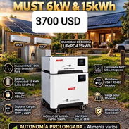 Inversor solar híbrido Must todo en uno de 6kw con 15kw de respaldo en 3700 usd con garantía y mensajería gratis - Img 57921237