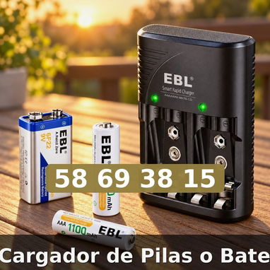 Cargador Pilas Baterias - 2/3