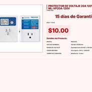 PROTECTOR DE VOLTAJE 20A 120V/ ML-VP20A-120V VPT#-0254 - Img 55243003