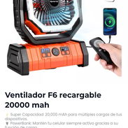 Ventilador recargable nuevo en caja - Img 55588865